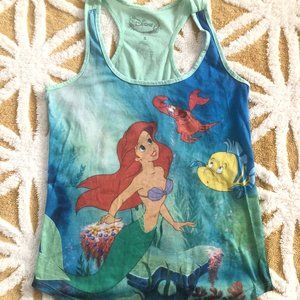 Disney Teal My Little Mermaid Tank Top Sz. S